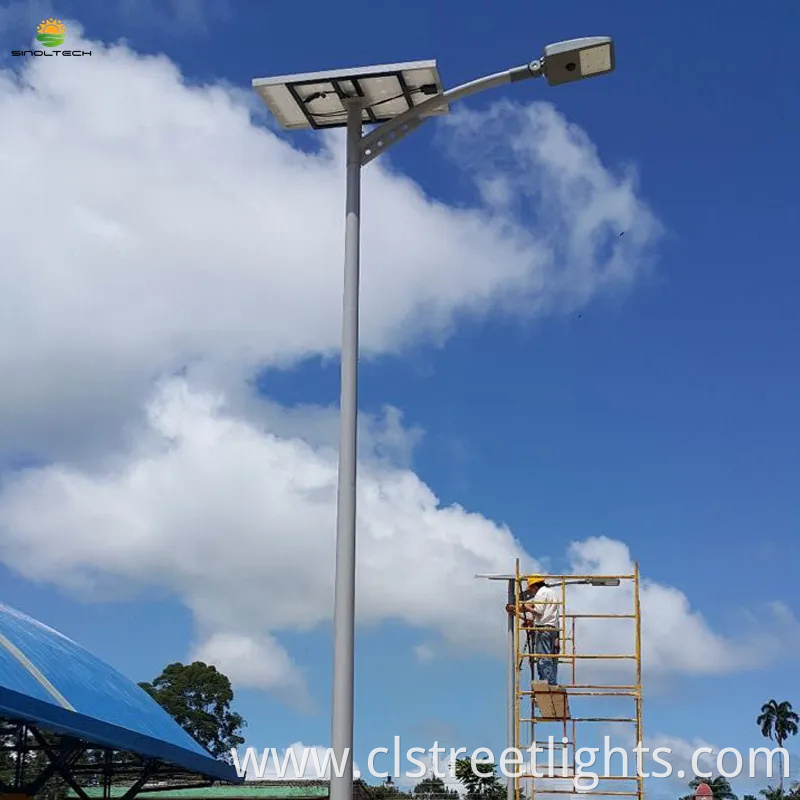 All in Two Design 100W. 120W Solar LED Street Lights (10~12M)